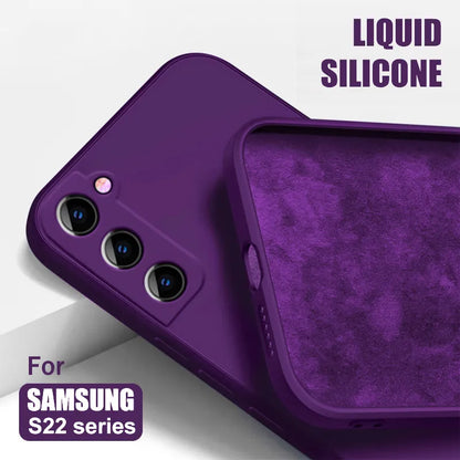 Square Silicone Soft Phone Case For Samsung