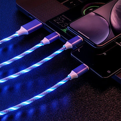 3 in 1 Glowing LED phone charger